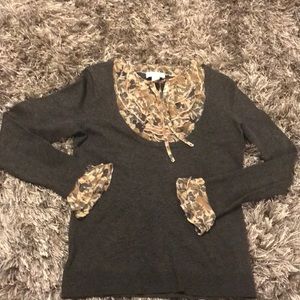 Ann Taylor Sweater w/ flower ruffles